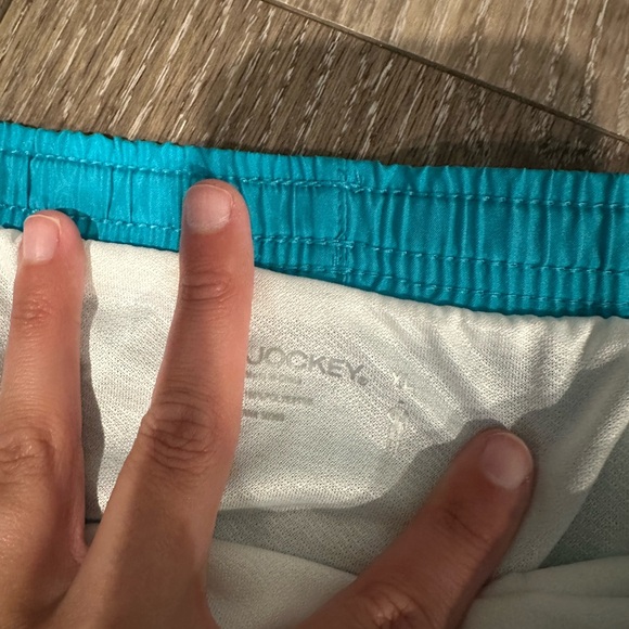 Women's Teal Athletic Shorts - Picture 2 of 2